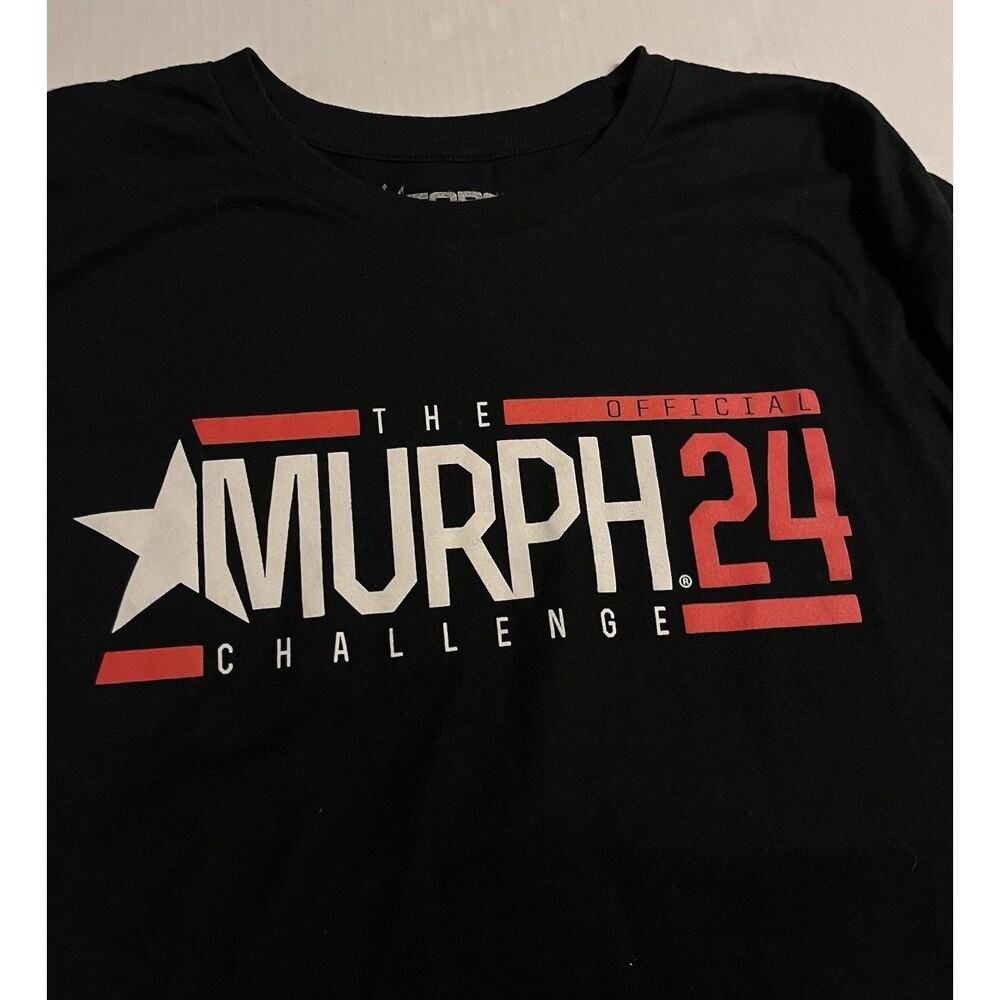 Forged The Murph Challenge 2024 CrossFit T-Shirt XL Military Veteran USA Flag